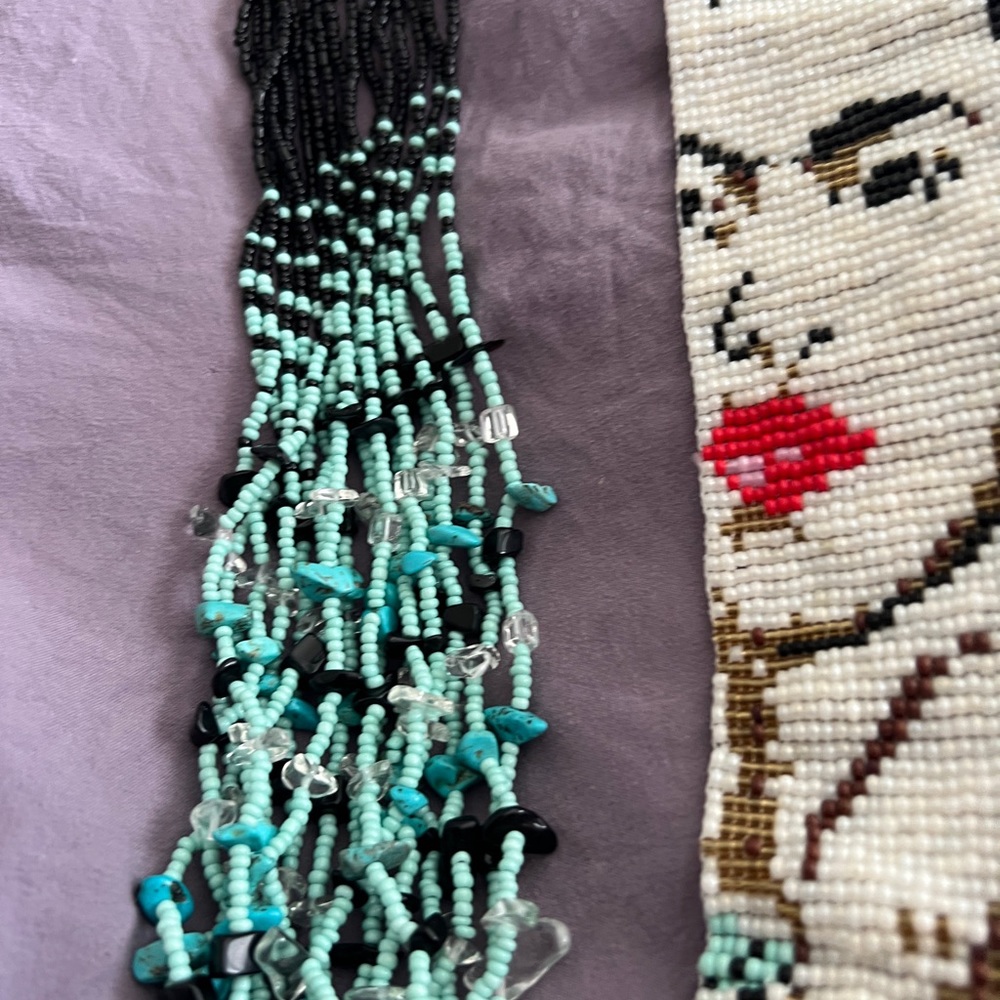 Amazing seed beads handmade necklace. Rare design tessel for all occasions.